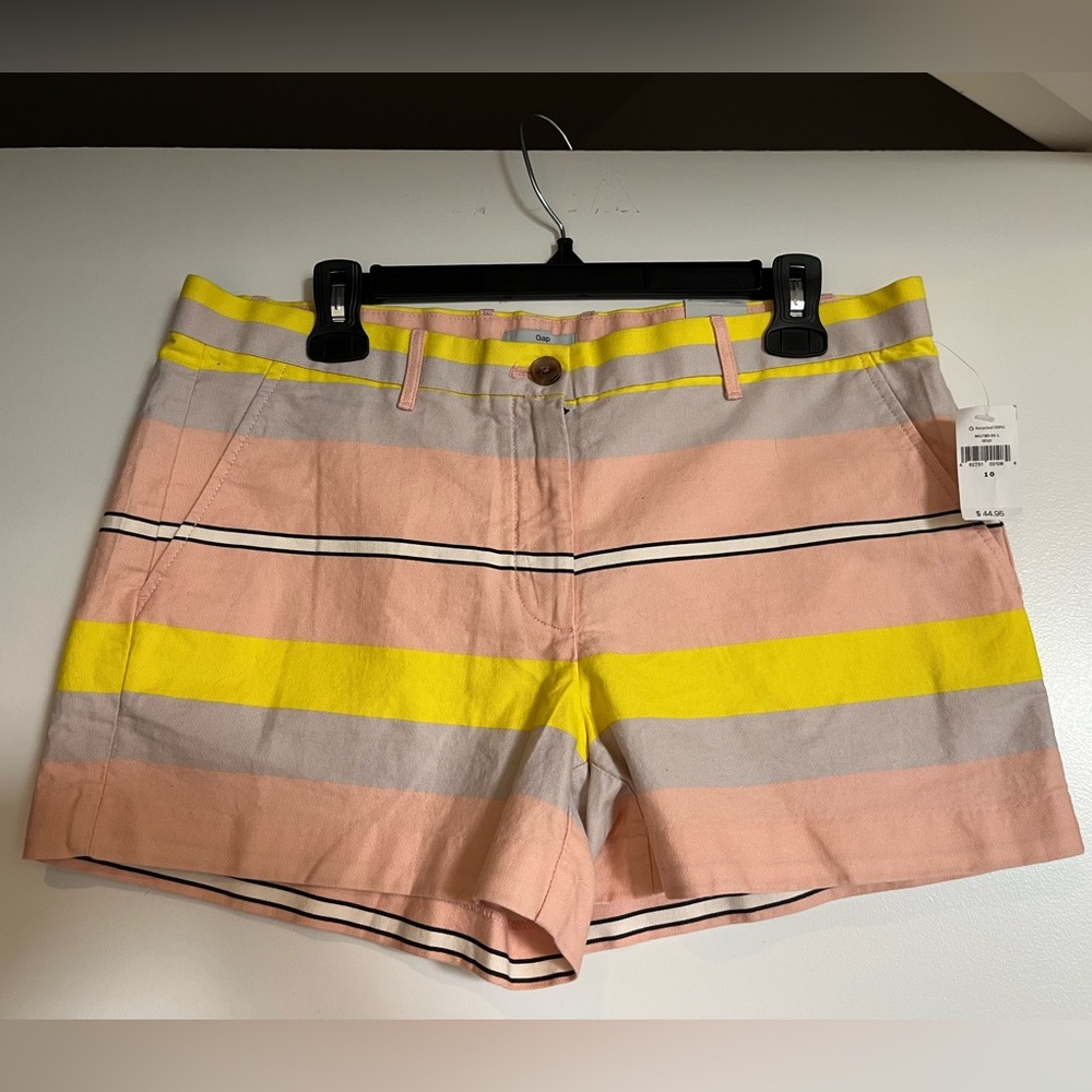 GAP NEW SHORTS PINK & YELLOW SIZE 10